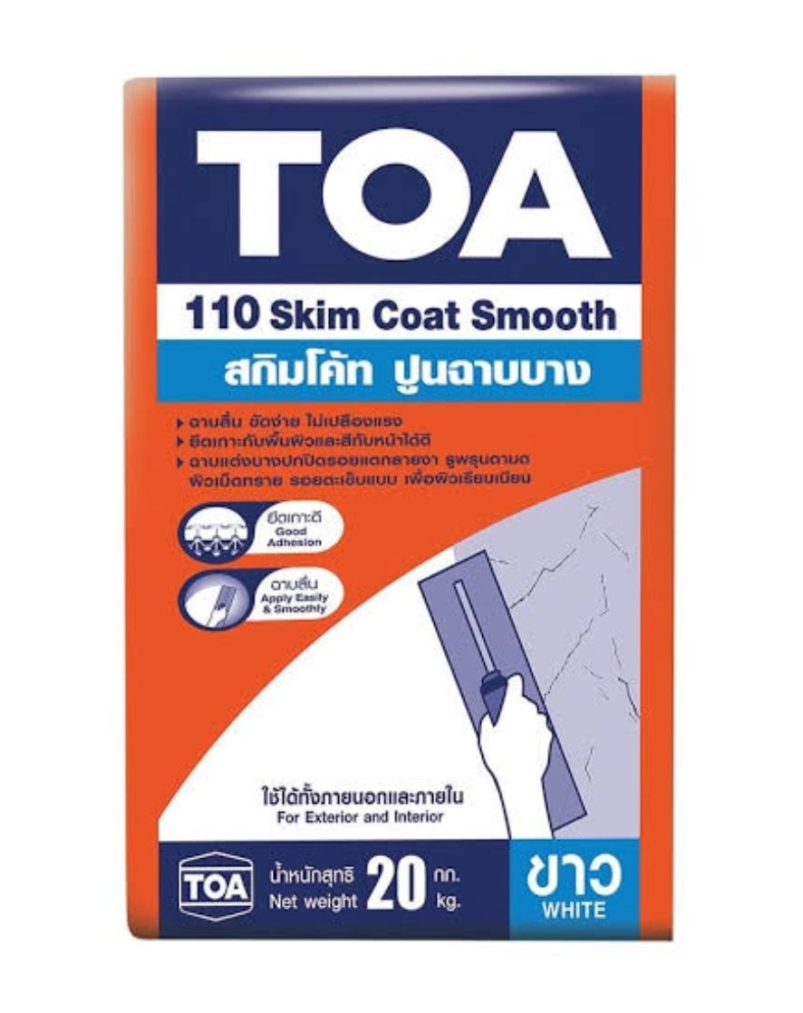 ปูนฉาบ TOA สกิมโค้ท ขาว 20กก.