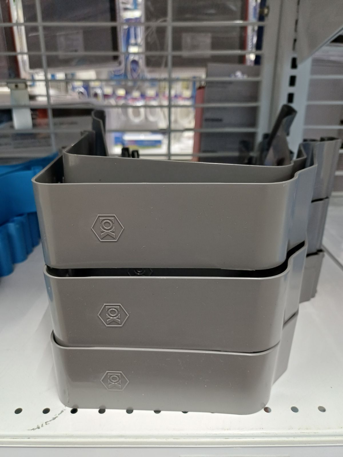 ข้อต่อรางน้ำ PVC โอเค (SCG) เทา