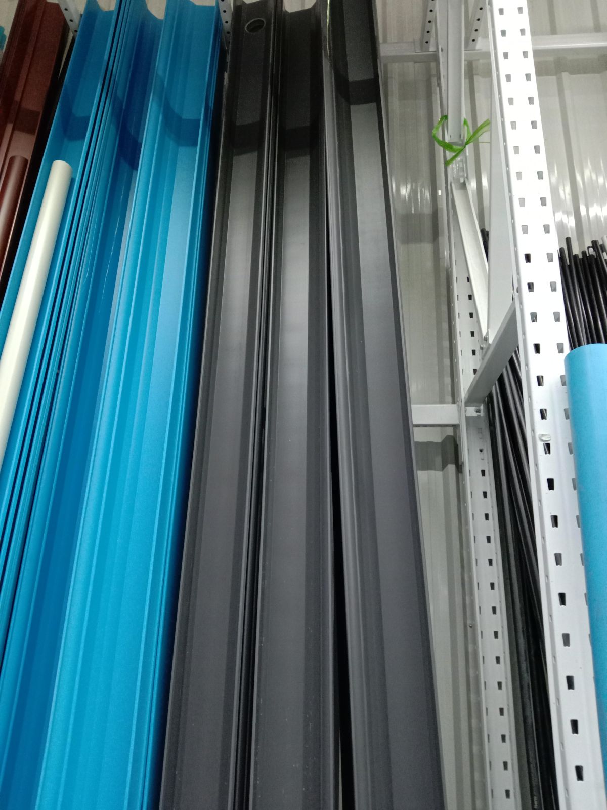 รางน้ำ PVC โอเค แบบเรียบ (SCG) เทา