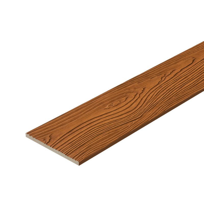 ไม้ฝา เฌอร่า รุ่นขอบตรง ผิวลายสัก 6"*3.00 ม. สีสักทรายทอง