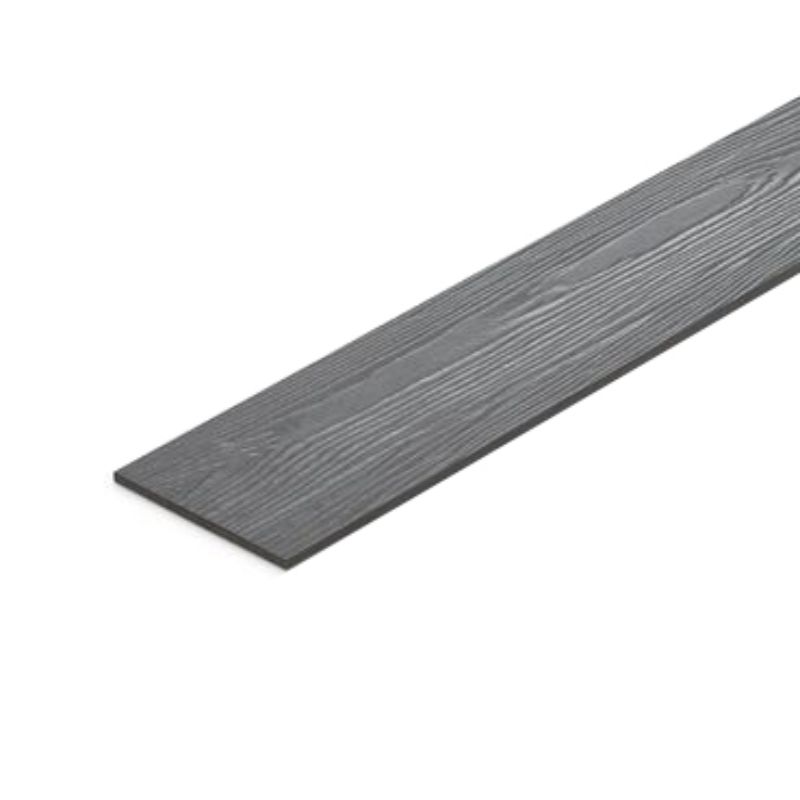 ไม้ฝา เฌอร่า รุ่นขอบตรง ผิวลายสัก 6"*4.00 ม. สีมิดไนท์เกรย์