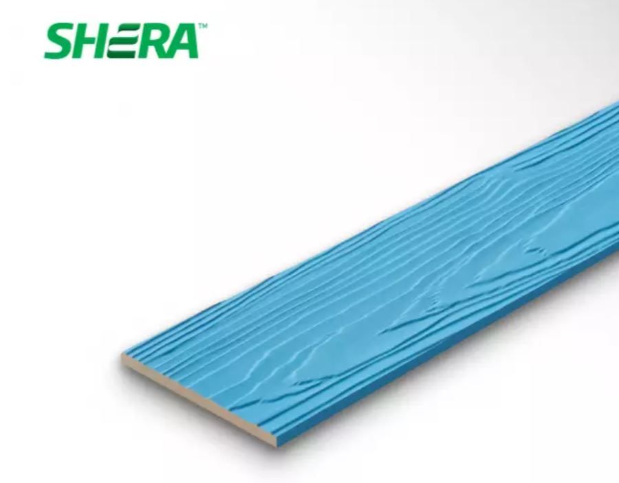 ไม้ฝา เฌอร่า รุ่นขอบตรง ผิวลายสัก 6"*3.00 ม. สีฟ้าดุสิตา