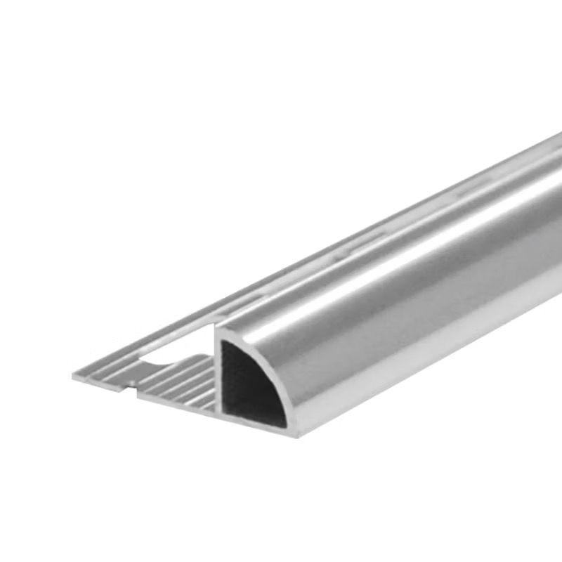 คิ้วกระเบื้อง อลูมิเนียม แบบโค้ง สีเงิน AR13-04 (2 เมตร)