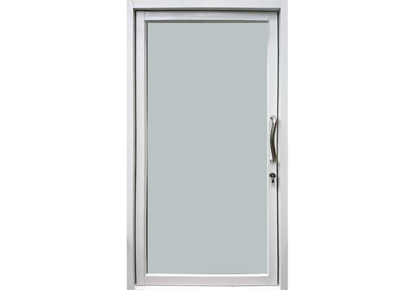 ประตูสวิง อลูมิเนียม อบขาว (ก.ภัทร) 100*204/100*205 KPA021