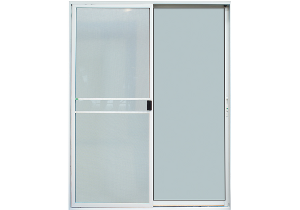 ประตู อลูมิเนียม ขาวเลื่อน (ก.ภัทร) 180*204 KPA121