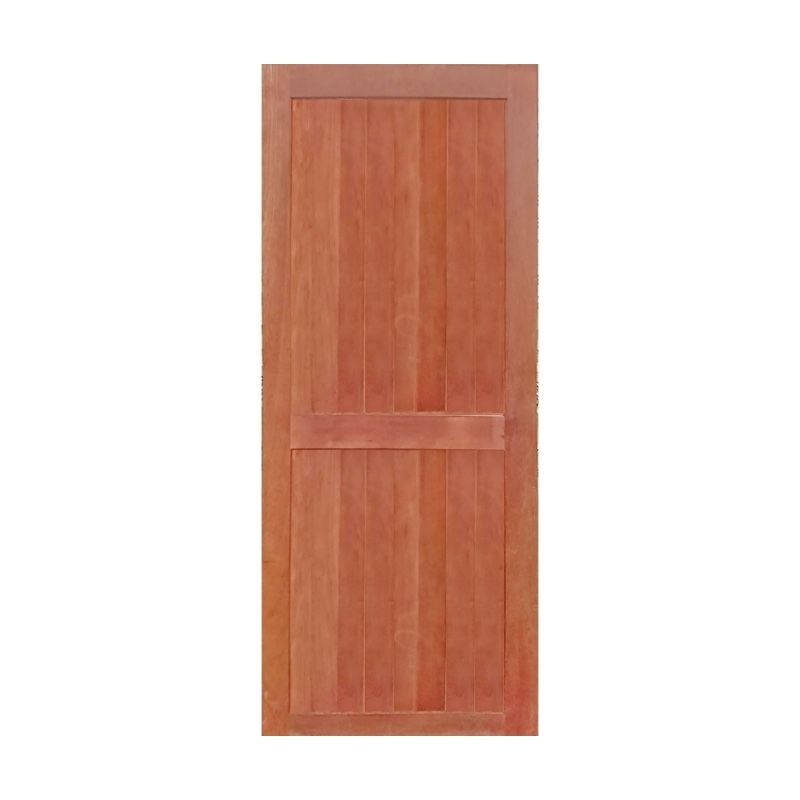 ประตูไม้จริงเบญ5"  KP244 สายฝนคาดกลาง  80*200 (ก.ภัทร)