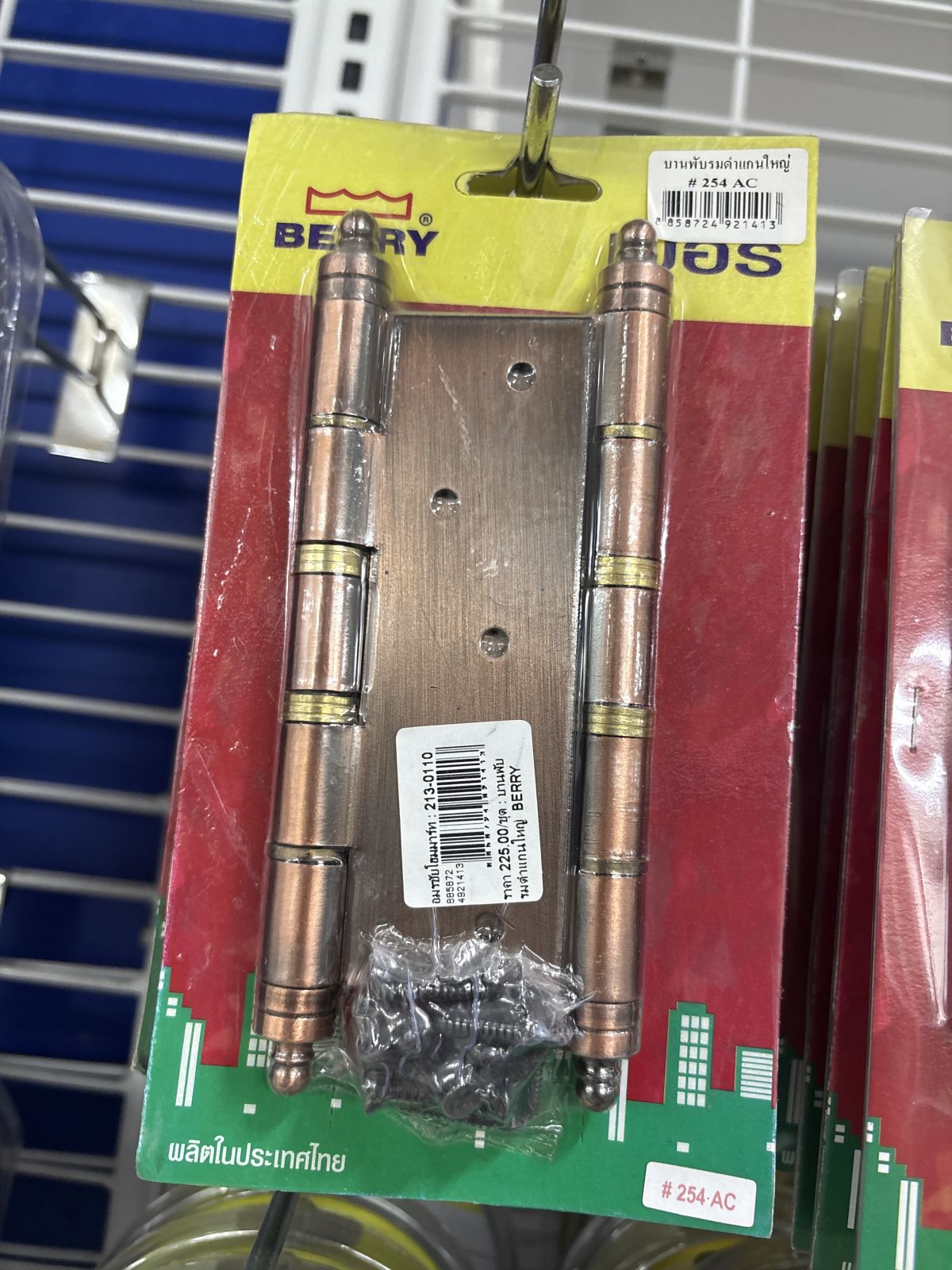 บานพับรมดำแกนใหญ่  BERRY #254 AC