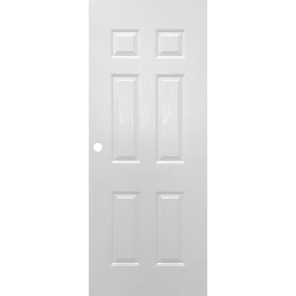 ประตู UPVC Lynn ลูกฟักบานทึบ 80*200 เจาะลูกบิด/FT-03 (6 ฟัก) ภายนอก