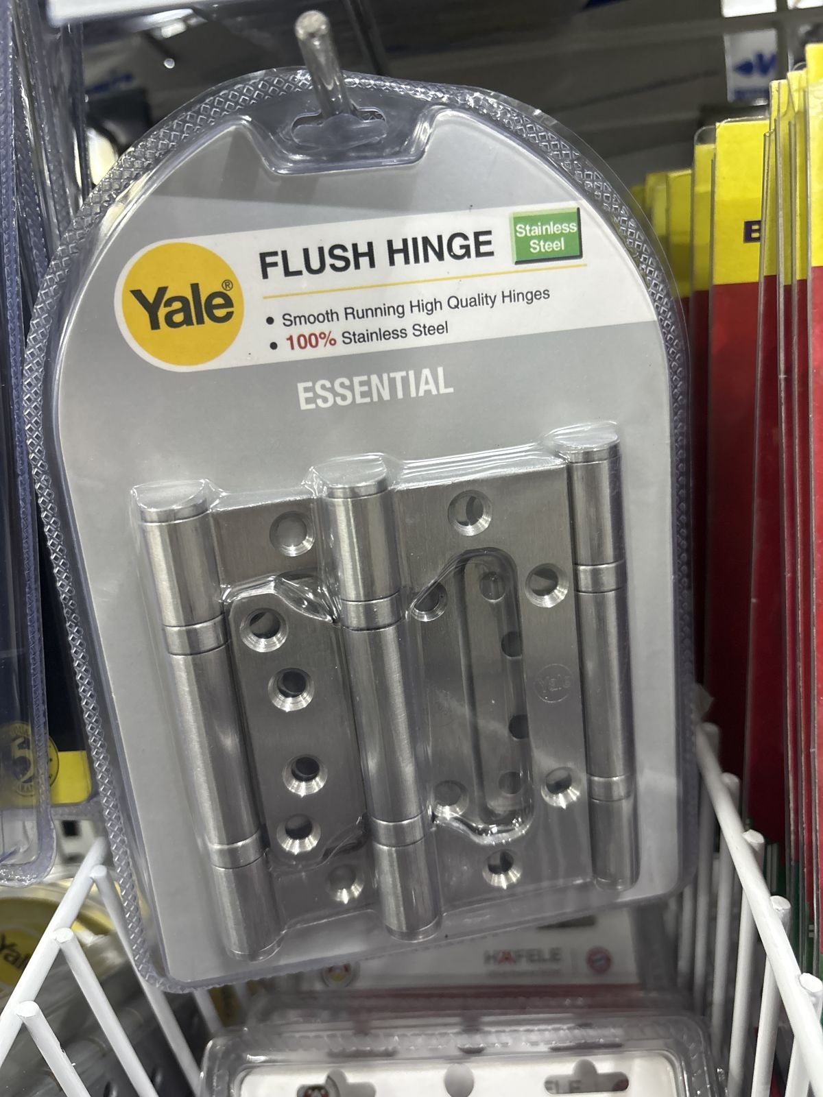 บานพับประตู Yale สแตนเลสแท้ แหวนลูกปืน 4"*3"*2.5 มม. EHIFH4325SSP3