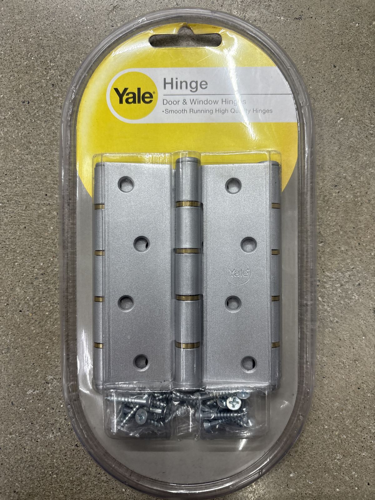 บานพับประตู Yale หัวไม่ตัด แกนเล็ก 4"*3"*2 มม. HIB43SSXP3