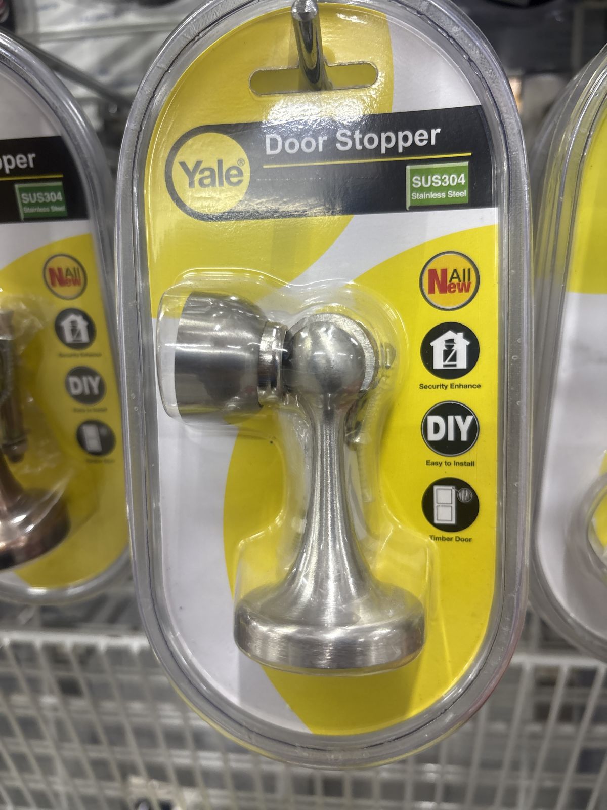 กันชนประตูแม่เหล็ก Yale นิกเกิลด้าน DS911SN