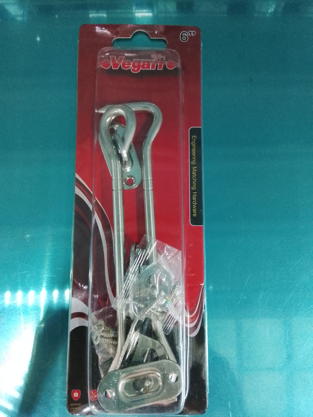 ตะขอสับ 6"  สแตนเลสแท้ V333SS วีก้า  แพ็คคู่