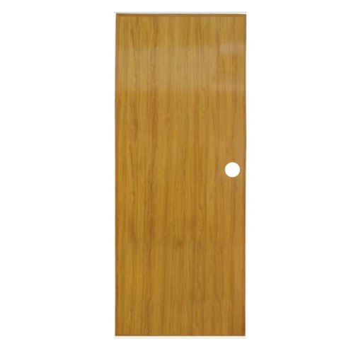 ประตู PVC BERRY พร้อมวงกบ 70*200 เรียบ BR1 สีสักทอง(เจาะ)