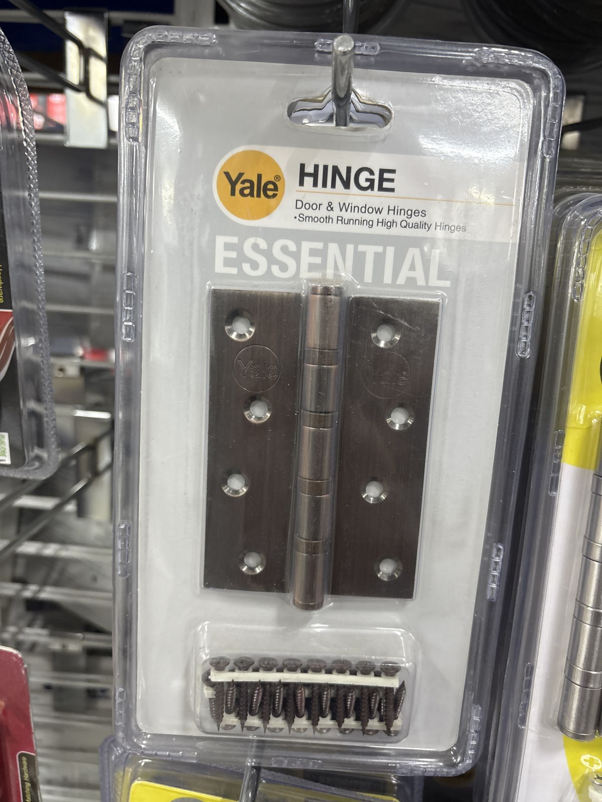 บานพับประตู Yale สแตนเลสแท้  แหวนลูกปืน รมดำ 4"*3"*2.5 มม. EHIAC4325BBP3