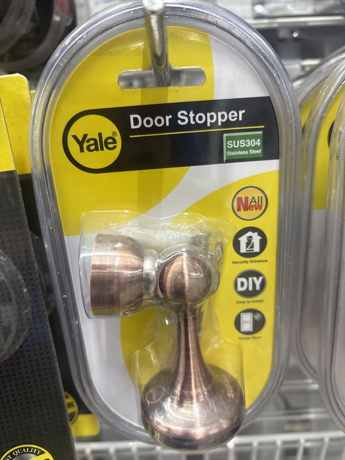 กันชนประตูแม่เหล็ก Yale สีทองแดงรมดำ DS911AC