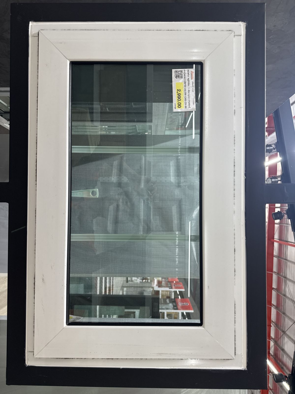 หน้าต่าง อลูมิเนียม 1 ช่อง Lynn บานกระทุ้ง+มุ้งลวด X (80*50 cm) DW-CM3-C0-S0