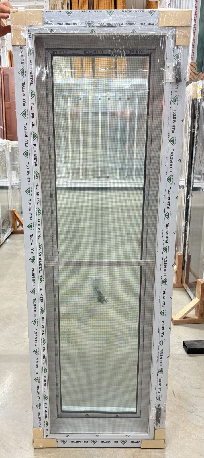 หน้าต่าง อลูมิเนียม 1 ช่อง (ก.ภัทร) บานเปิดข้าง สีขาว 50*150 KPA511 (มีมุ้ง)