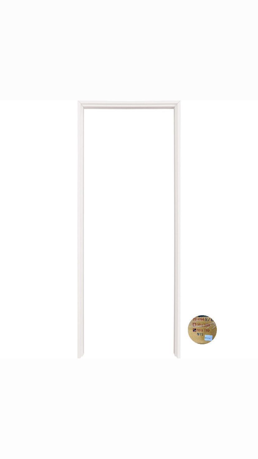 วงกบ ไม้ประดิษฐ์ (WT) 80*180 รุ่น PF-094 สีขาว