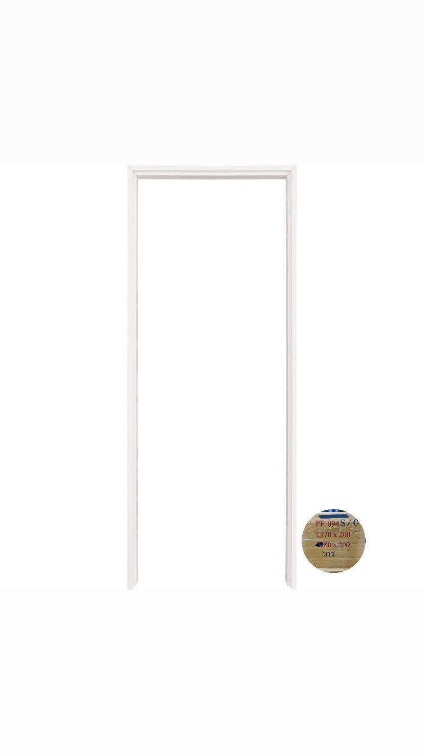 วงกบ ไม้ประดิษฐ์ (WT) 80*200 รุ่น PF-094 สีขาว