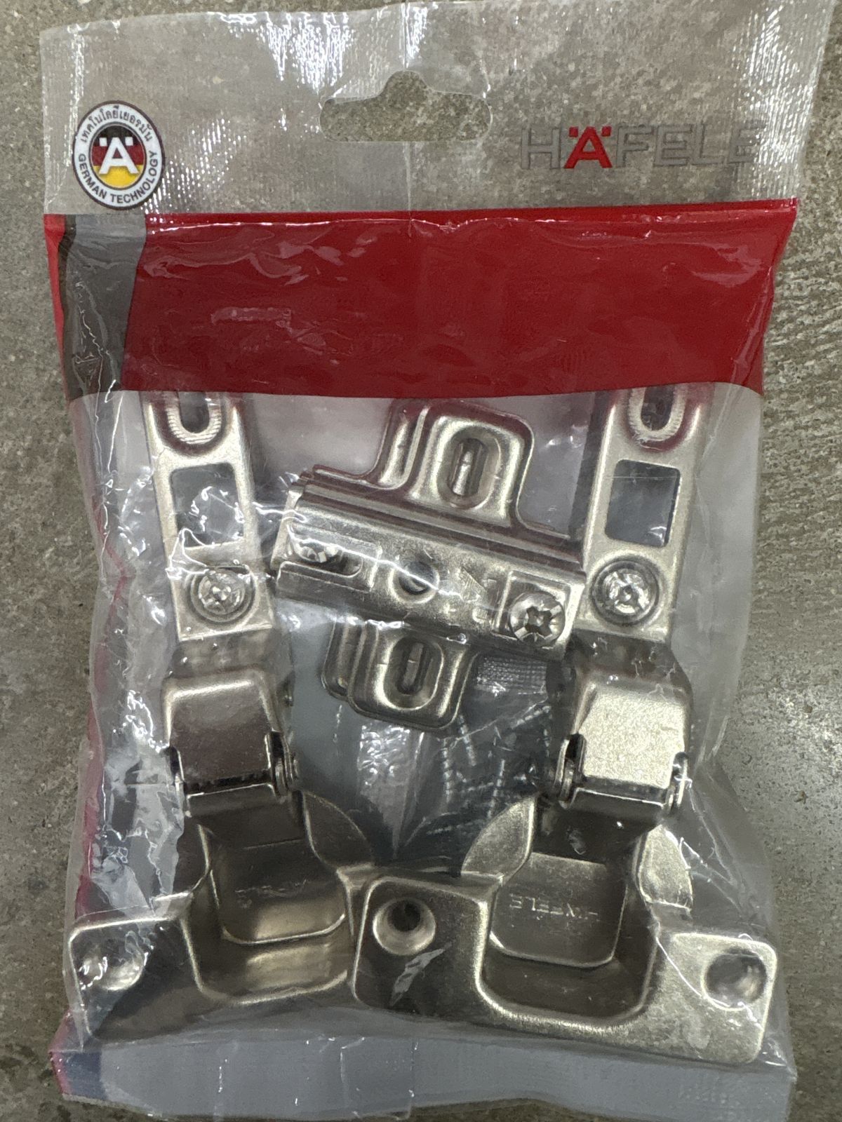 483.02.091 บานพับถ้วย 35 มม. รุ่น Mattala-A ทับขอบ ครบชุด Hafele