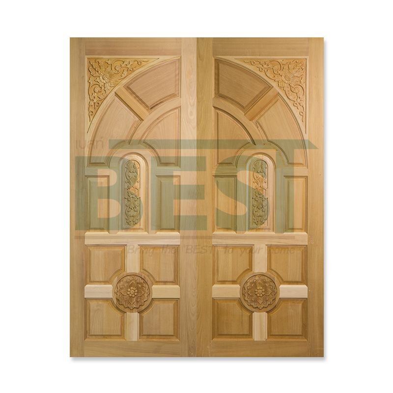 ประตูไม้สยาแดง GC-01 บานทึบ"  90*200 (BEST)