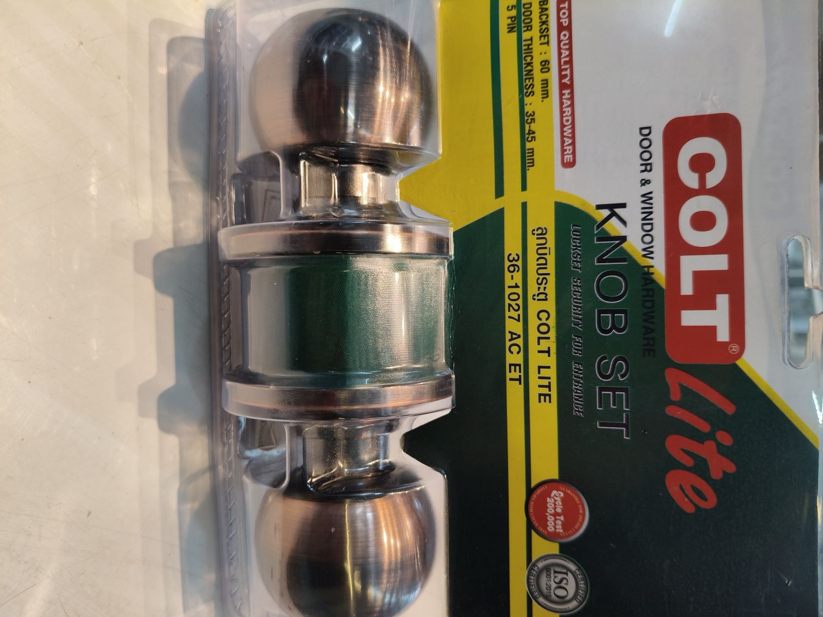 ลูกบิดประตู COLT LITE รุ่นแผง 36-1027 AC