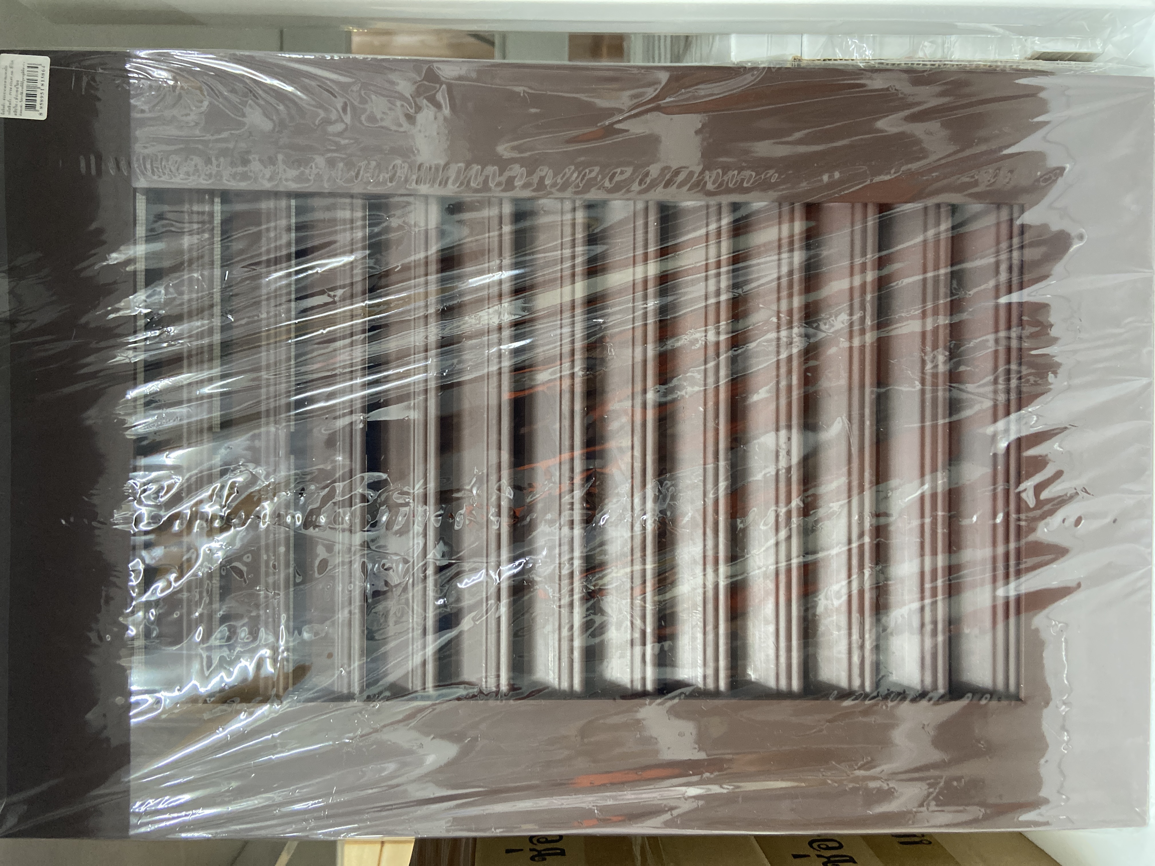 ช่องระบายอากาศแนวตั้ง IV-04 (60*40) ซม. สีโอ๊ค WT