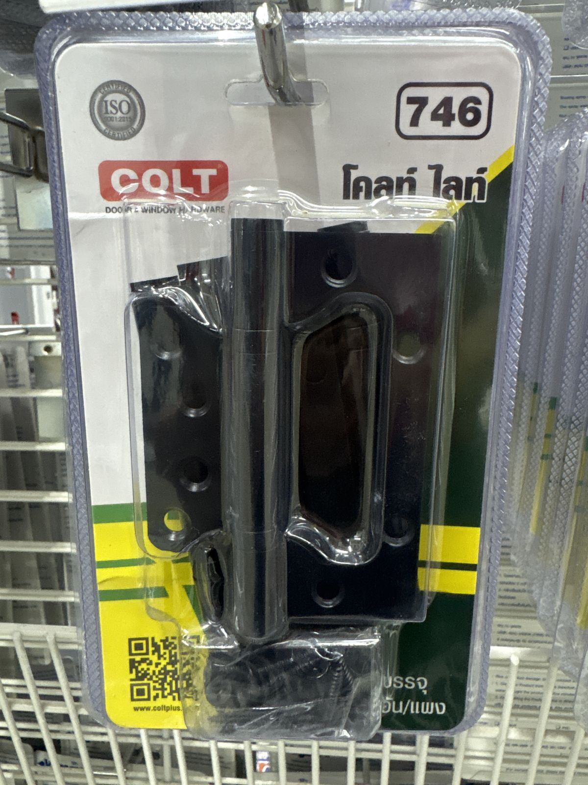 บานพับเซี้ยมสแตนเลส รุ่น 746 4"*3"*2.5 มม. สีดำ (3อัน/แผง) COLT LITE