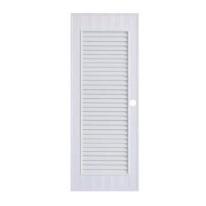 ประตูู UPVC (WT) 80*200 รุ่น RW-505 สีขาว (เจาะ) เฉพาะบาน
