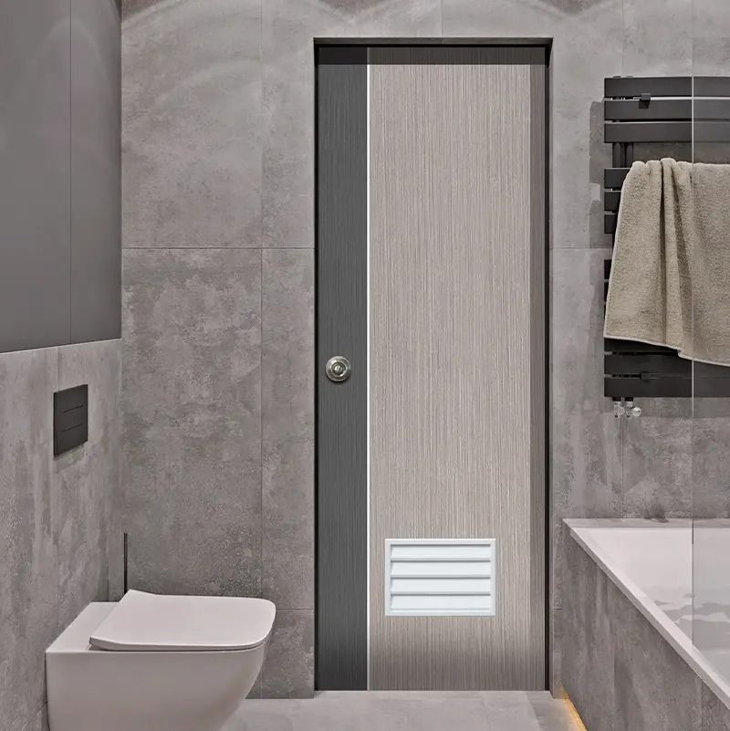 ประตู UPVC Extrusion  ECO-DOOR รุ่น PB2 ขนาด 70*200 ซม.(ภายใน)