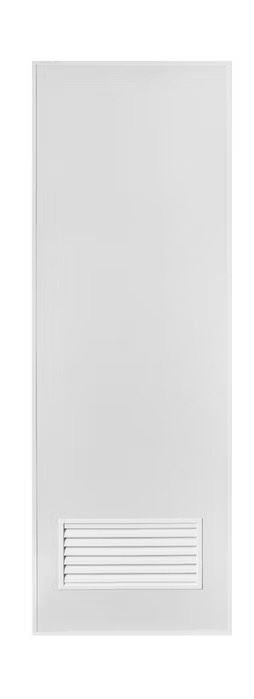 ประตูู UPVC (WT) 70*200 รุ่น RW-502 สีเทา เกล็ดล่าง (เจาะ) เฉพาะบาน