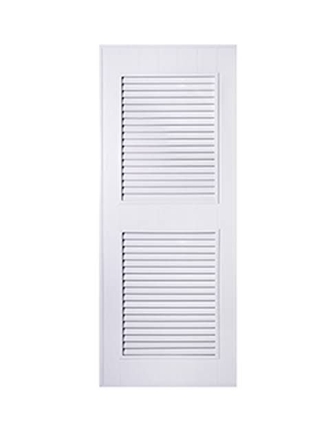ประตู UPVC (WT) 70*180 รุ่น RW-504 สีขาว (ไม่เจาะ) เฉพาะบาน