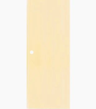 ประตูู UPVC (WT) 70*180 รุ่น RW-501 สีครีม บานเรียบ (เจาะ) เฉพาะบาน