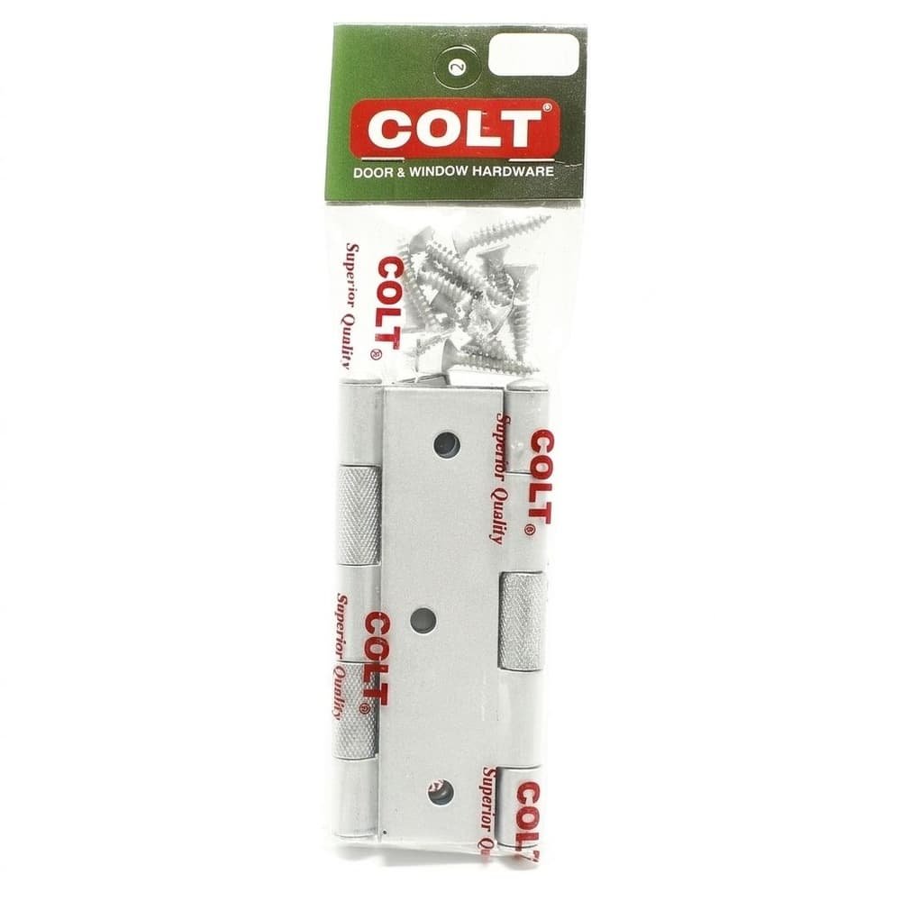 บานพับ รุ่น #163 3.1/2" สีเงิน (แผง1x2) COLT LITE