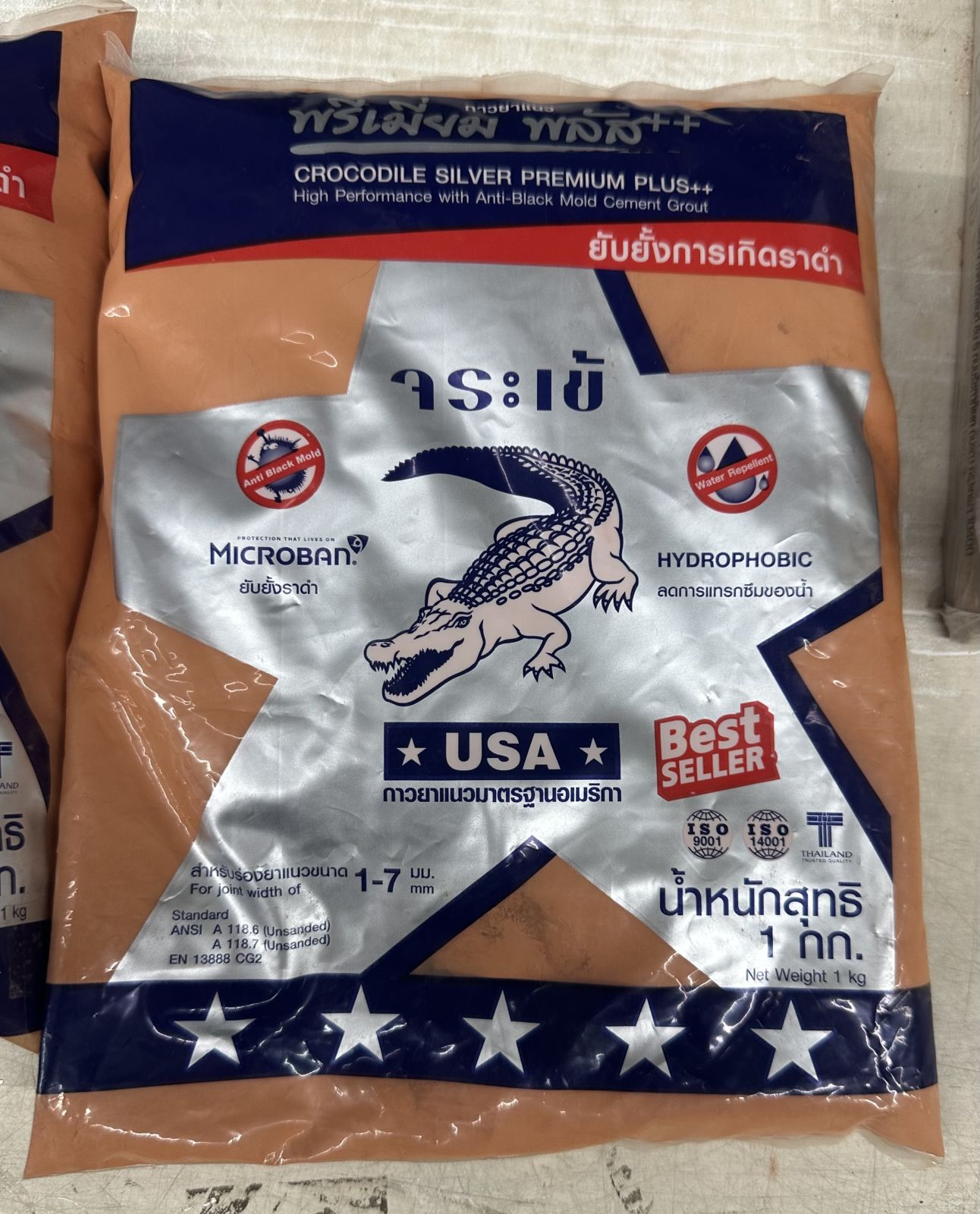 ยาแนวจระเข้ พรีเมี่ยมพลัส สีอิฐดินเผา