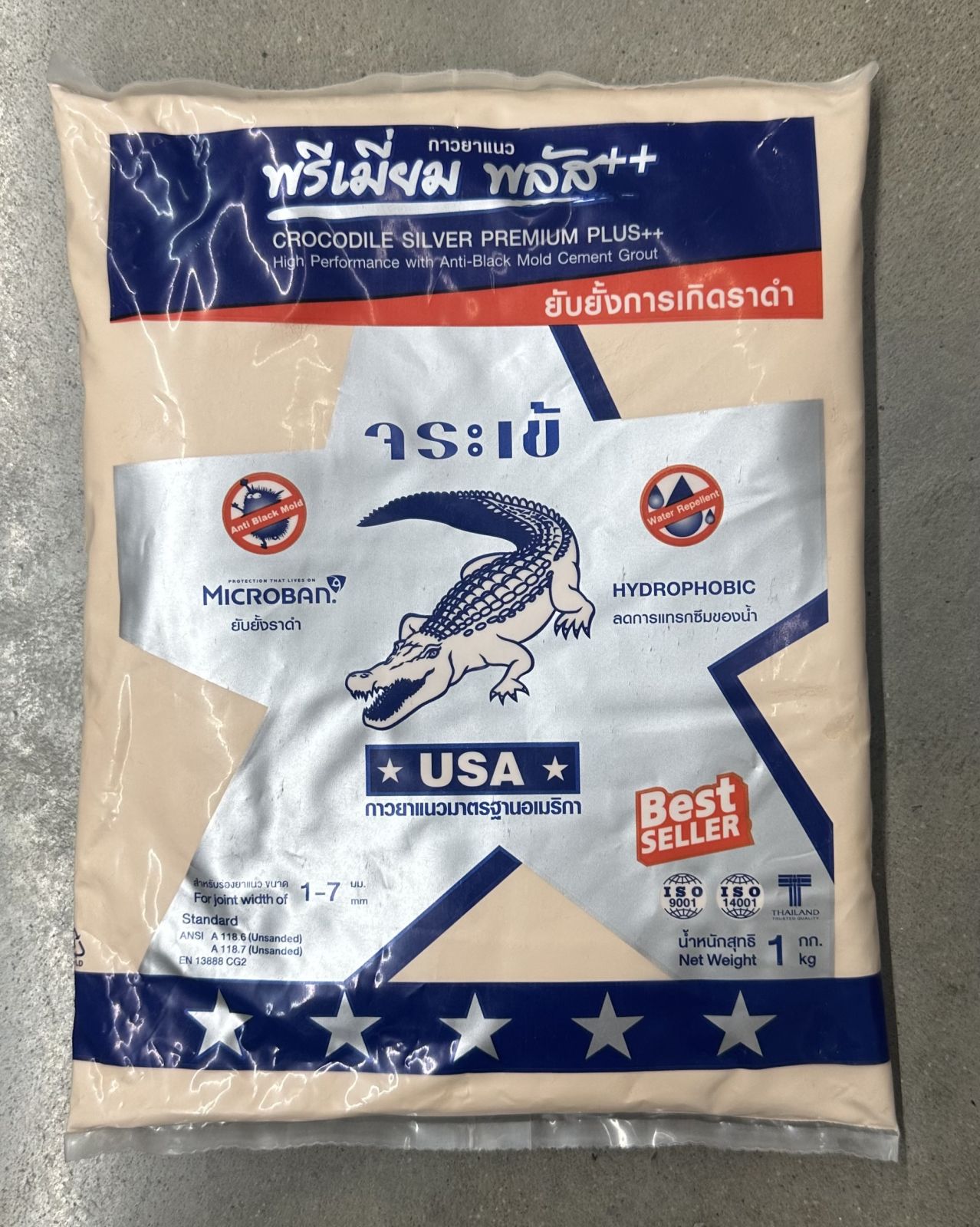 ยาแนวจระเข้ พรีเมี่ยมพลัส สีไข่ไก่