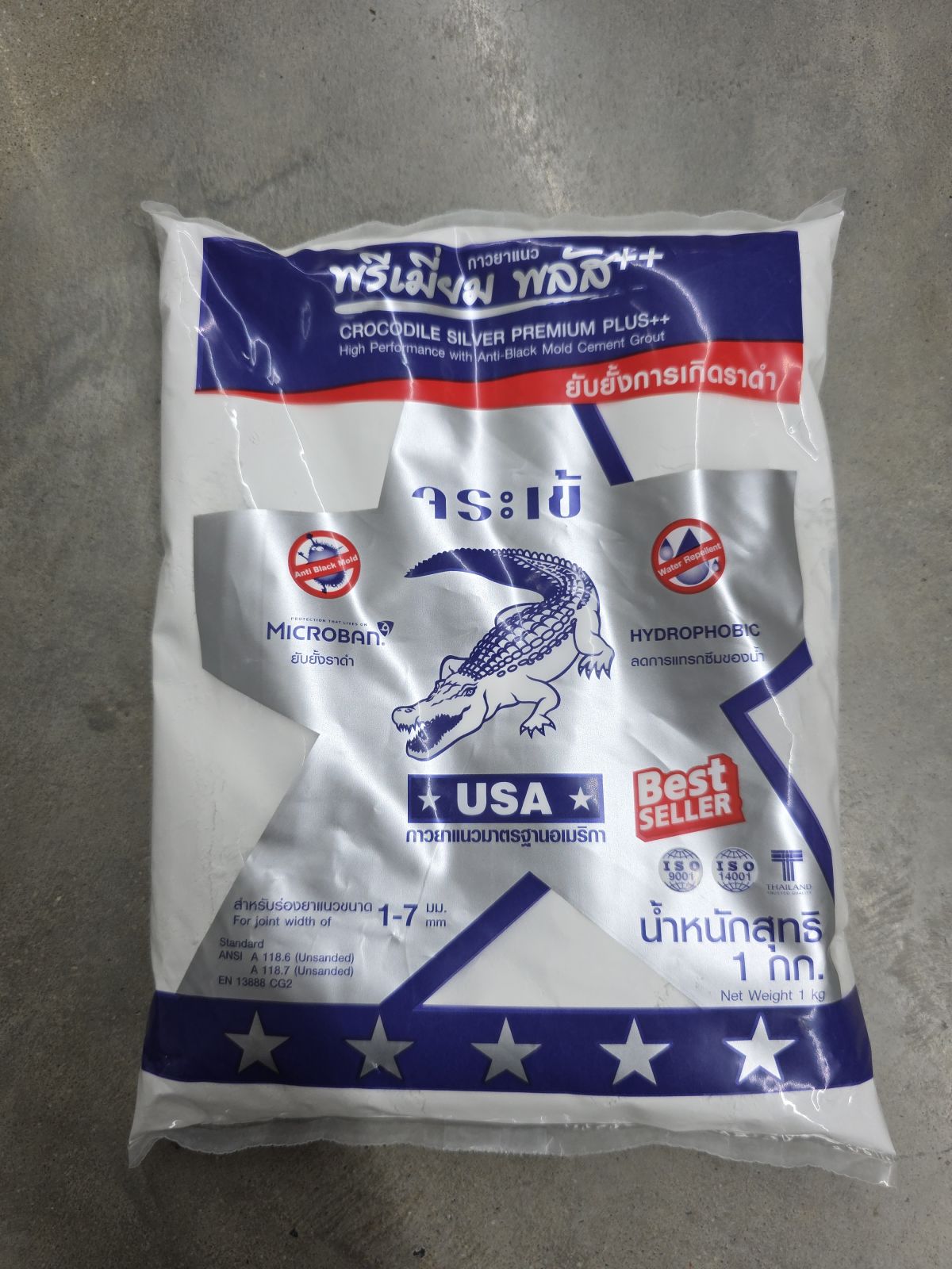 ยาแนวจระเข้ พรีเมี่ยมพลัส สีขาวไข่มุก