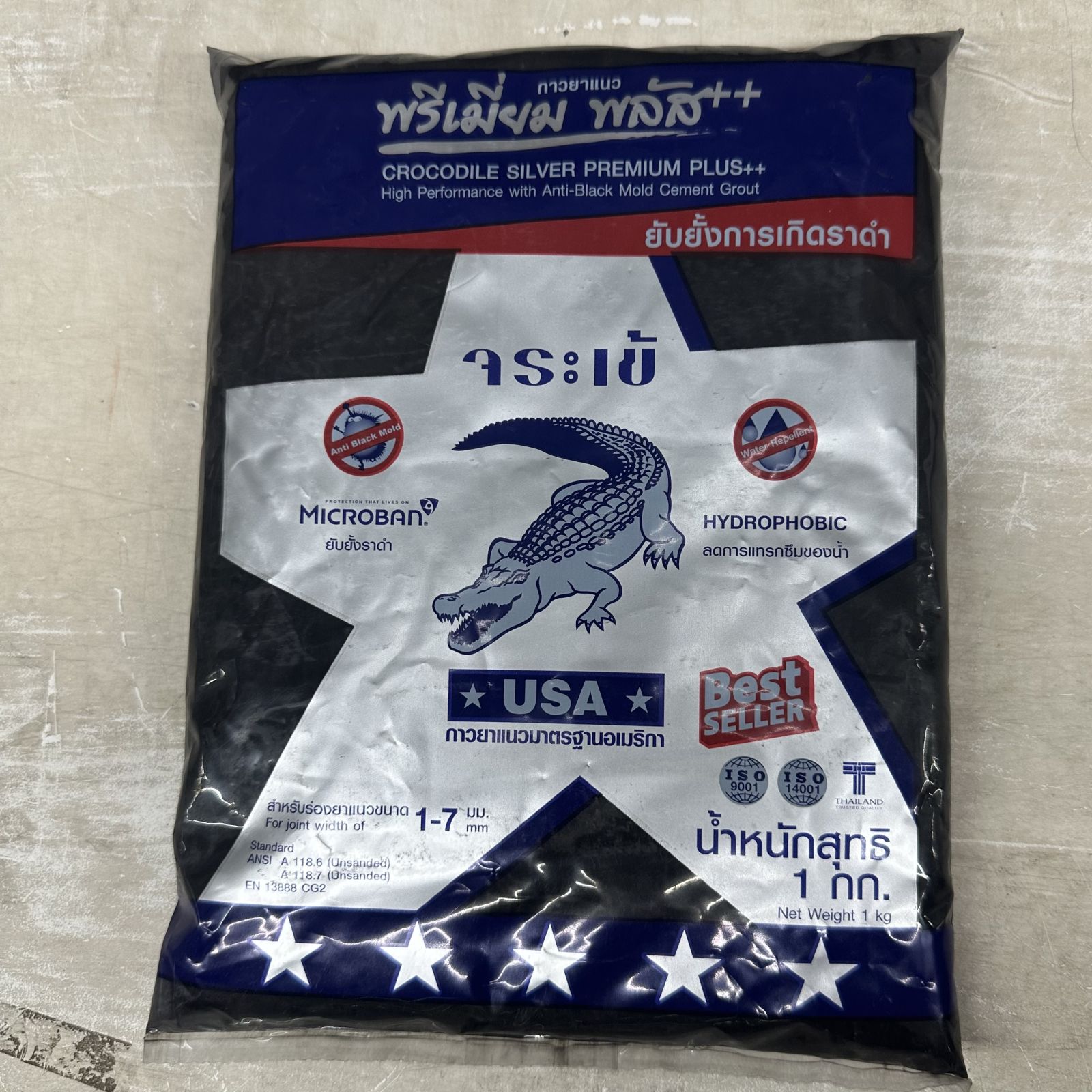 ยาแนวจระเข้ พรีเมี่ยมพลัส สีดำลิกไนต์