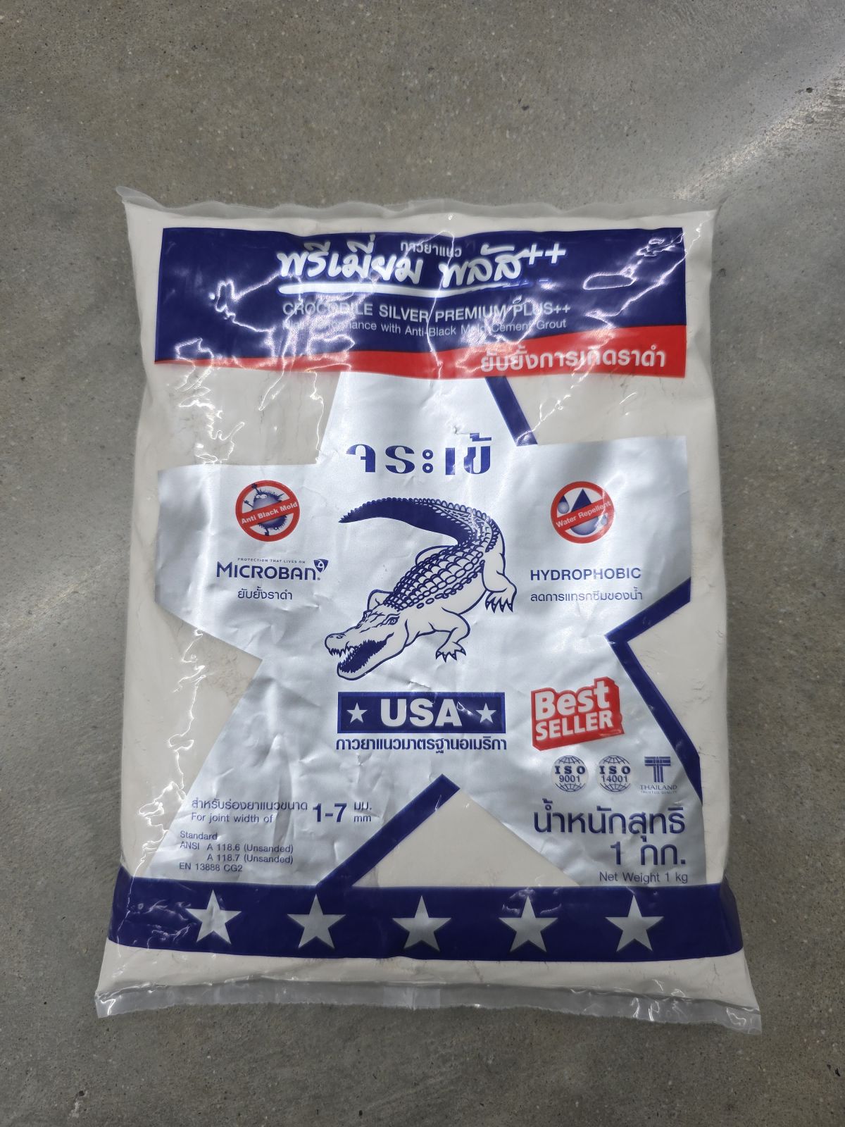 ยาแนวจระเข้ พรีเมี่ยมพลัส สีครีมนม