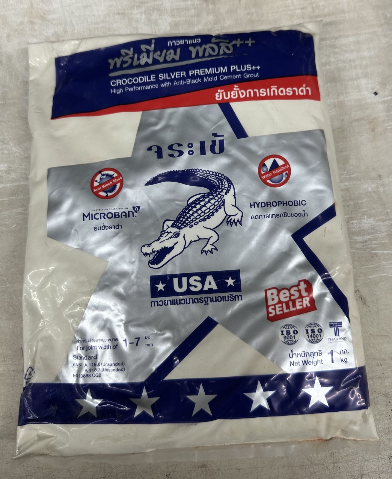 ยาแนวจระเข้ พรีเมี่ยมพลัส สีครีม