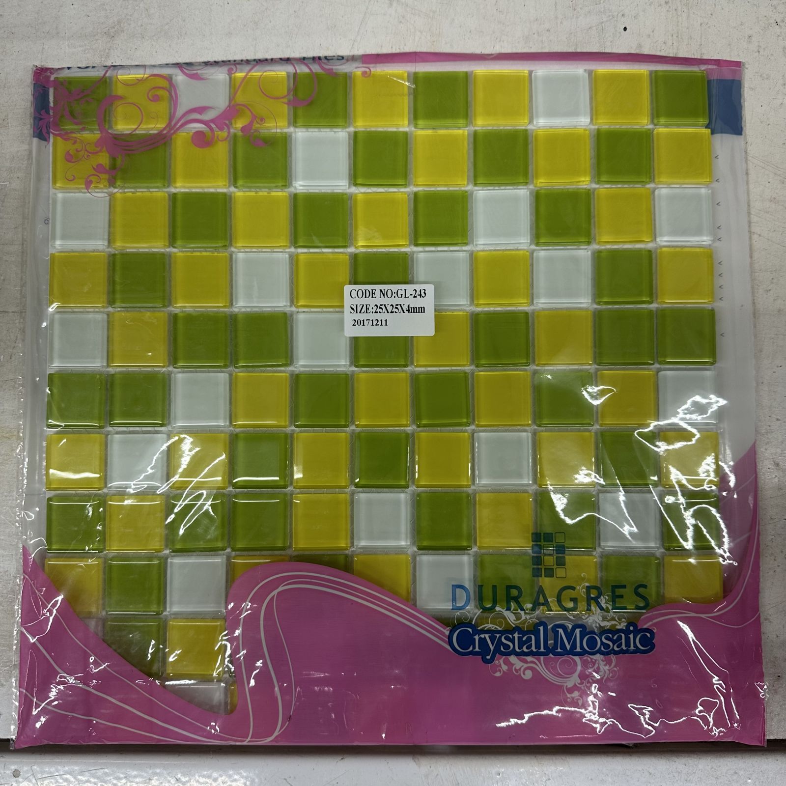 กระเบื้องเซรามิคโมเสด 12*12 GL-243 สวีทตี้ เลมอน  DURAGRES