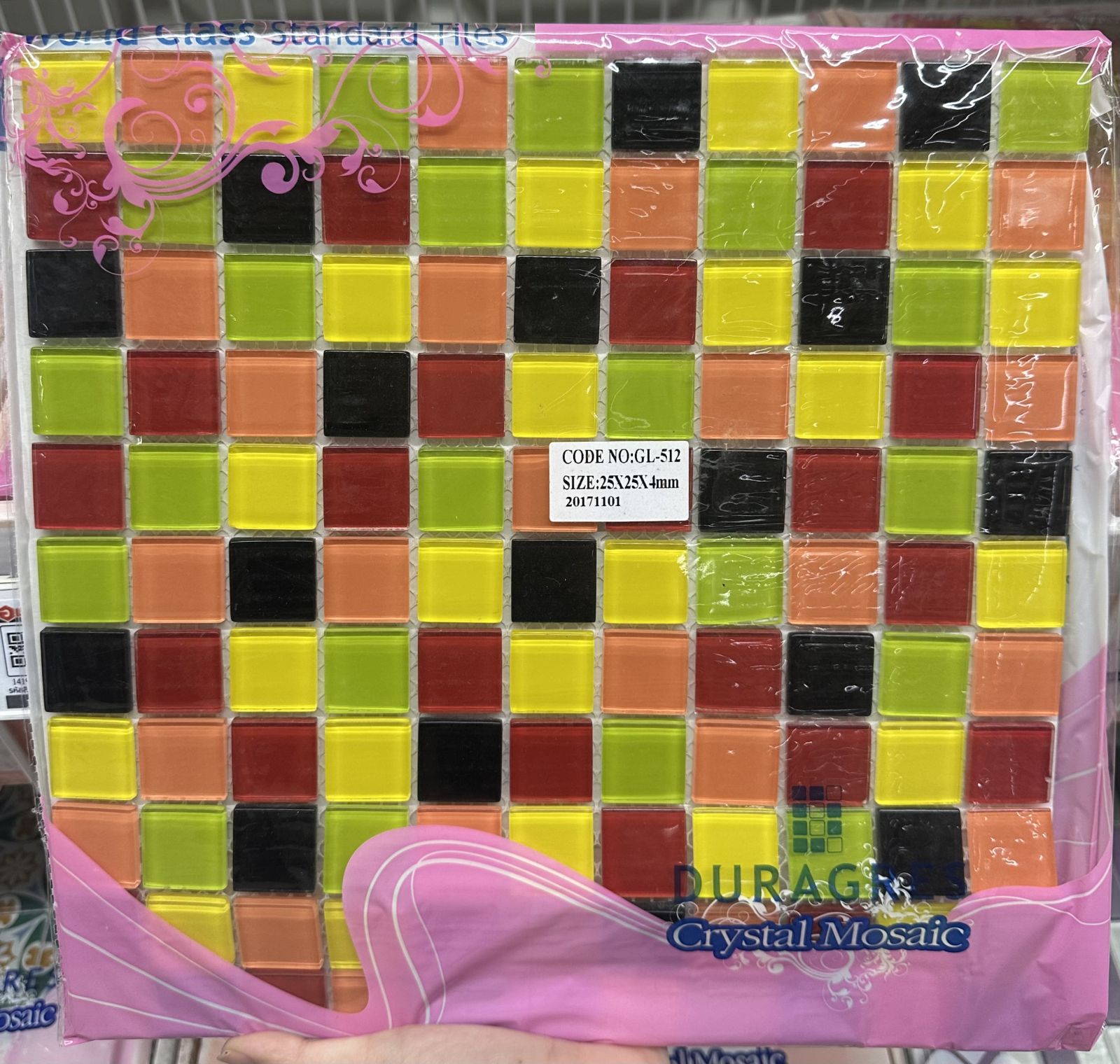 กระเบื้องเซรามิคโมเสด 12*12 GL-512 สวีทตี้ เฟนซี่  DURAGRES