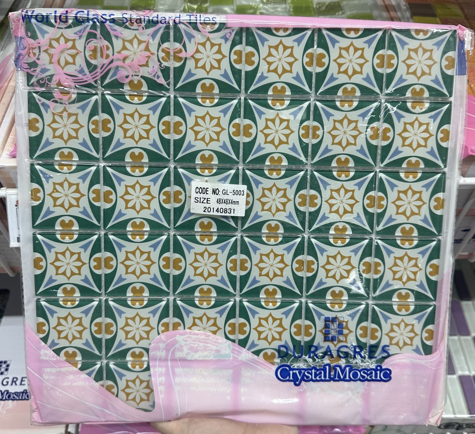 กระเบื้องเซรามิคโมเสด 12*12 GL-5003 เซฟบี้ กรีน  DURAGRES