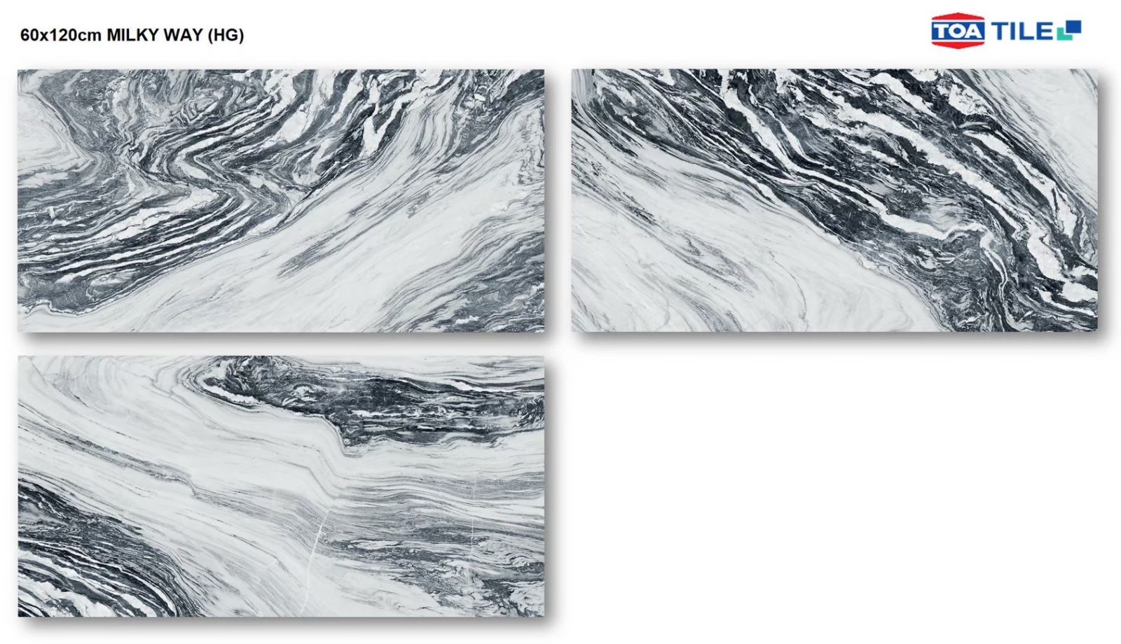 กระเบื้องแกรนิตโต้ 60*120 ซม.  MILKY WAY ลายหิน  (กระเบื้อง TOA)