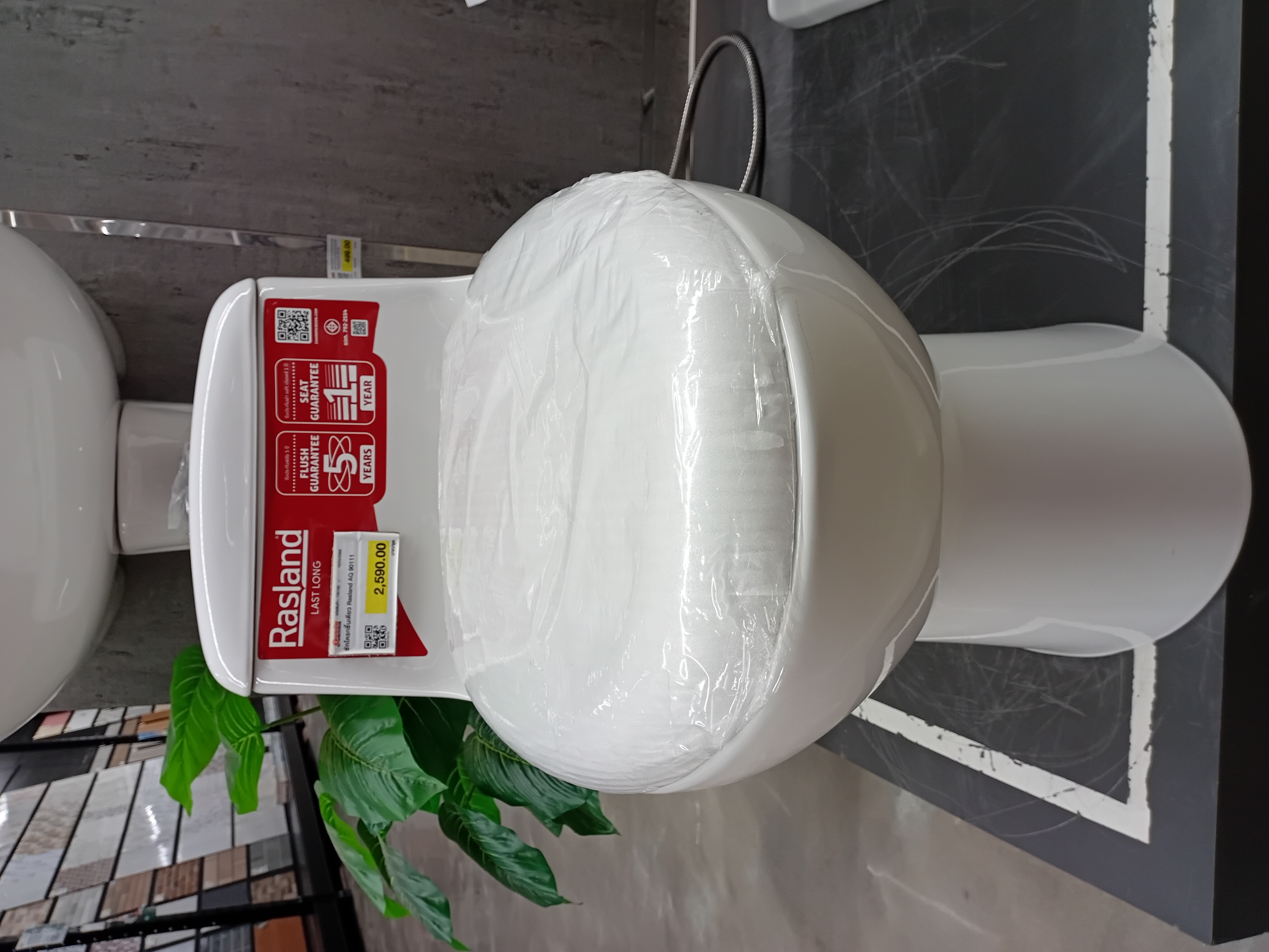 ชักโครกชิ้นเดียว Rasland AQ 90111