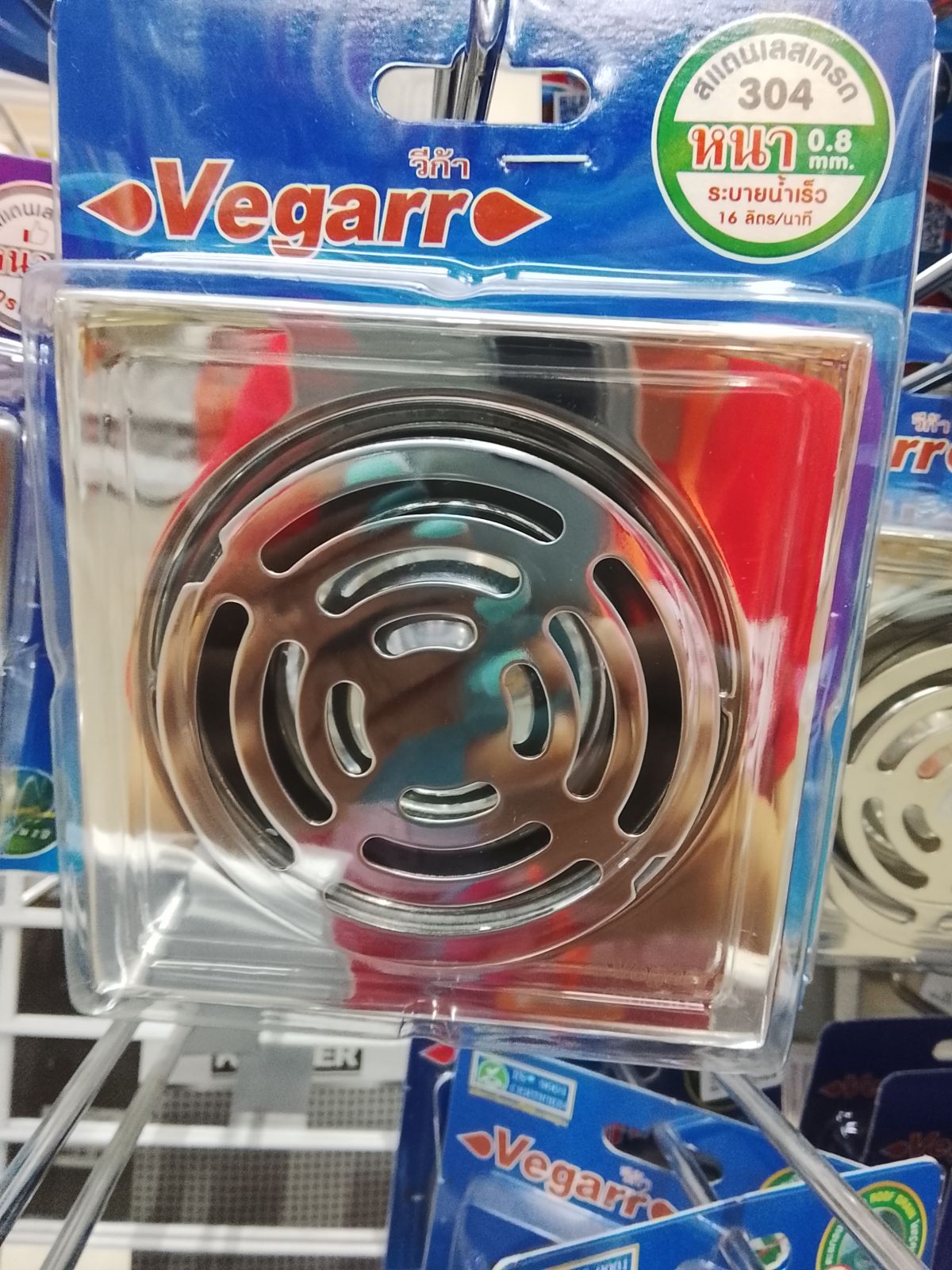 ตะแกรงกันกลิ่นท่อระบายน้ำ ลายกลม วีก้า  VFD3756  