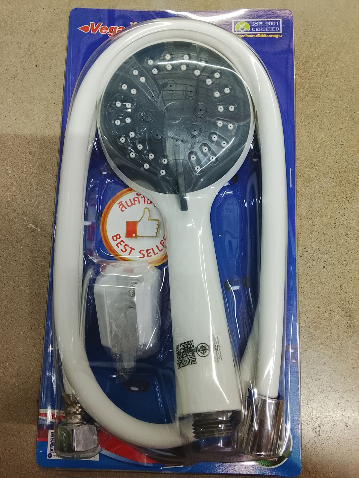 ฝักบัวชุด สีดำ วีก้า V120