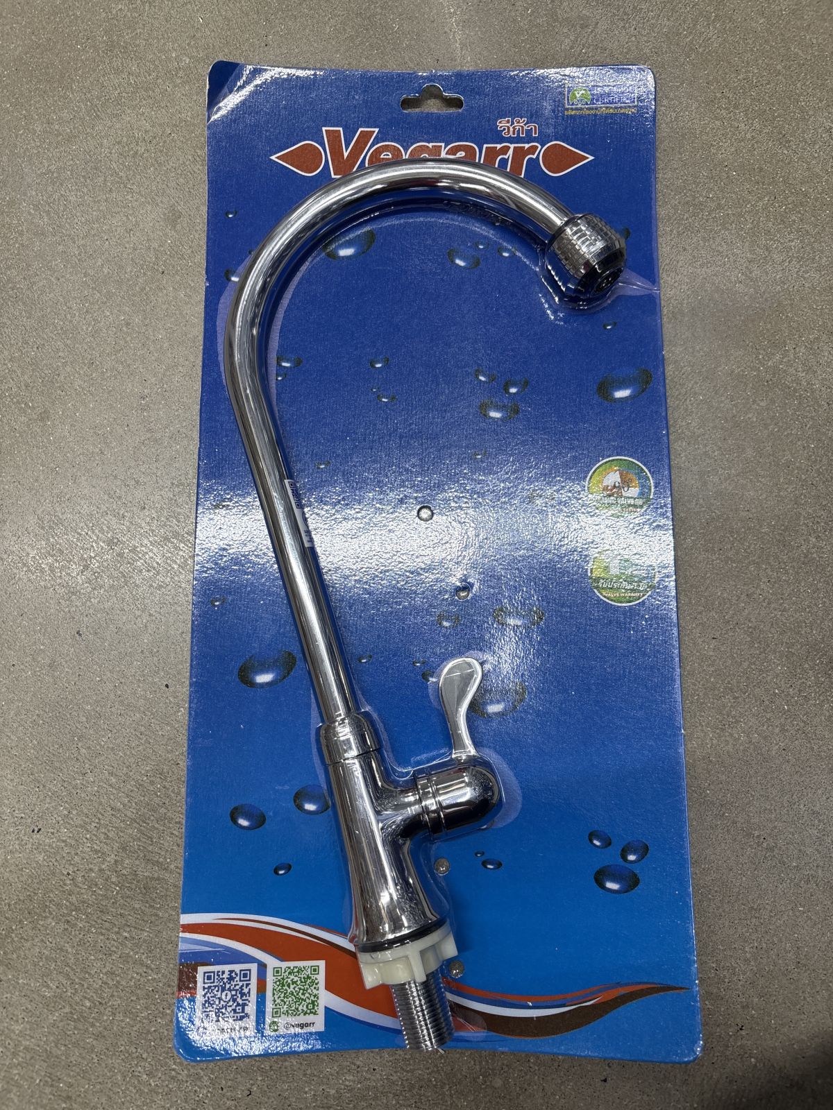 ก๊อกซิงค์ยืน ใบพายงวงเจ  VOS4409SU  วีก้า