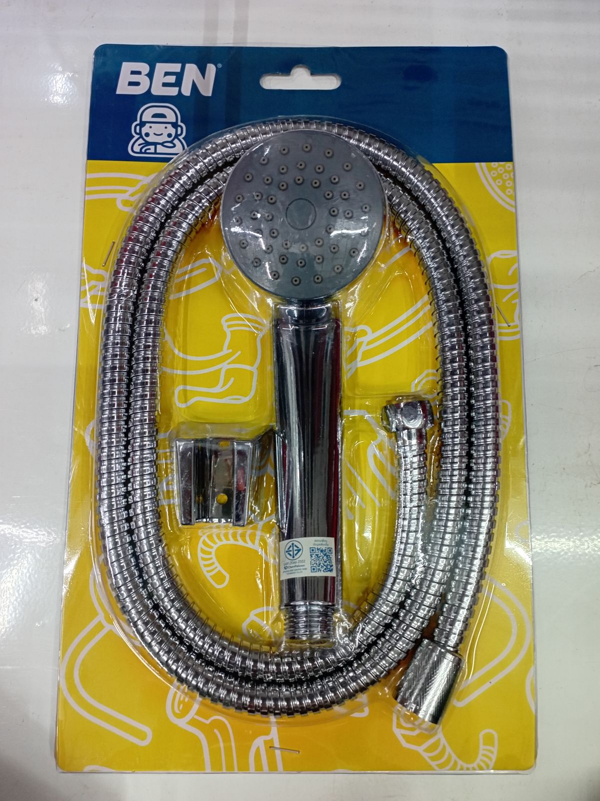 ชุดฝักบัวมือ 1 ระบบ พร้อมสาย/ขอแขวนโคร Lili พลาสติก BEN BN B981108/SET(S)