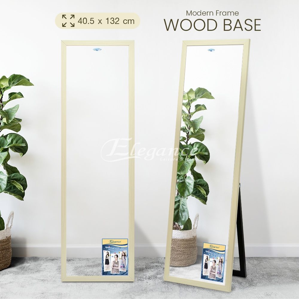 กระจก Beauty full พร้อมขาตั้ง วู้ดเบส EG7580